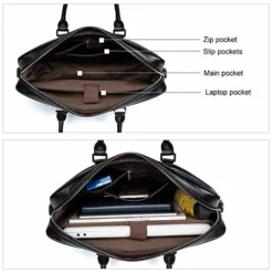 Bostanten Leather Briefcase Messenger Business Bags Laptop Handbag Black -Cole Haan Shop 51Bt9BNVRIL