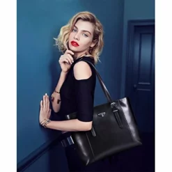 BOSTANTEN Women Briefcase Leather Laptop Tote Handbags 15.6" Computer Shoulder Bags Black -Cole Haan Shop 51CTZYBgwqL