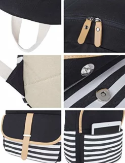 Leaper Thickened Canvas School Backpack Laptop Bag Shoulder Handbag Black1 15 Leaper Thickened Canvas School Backpack Laptop Bag Shoulder Handbag Black1 -Cole Haan Shop 51DnjrXdNPL 231f20dd 0186 4a7e 8363 8d8e9069e1a2