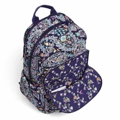 Vera Bradley Women's Signature Cotton Campus Backpack, French Paisley, One Size -Cole Haan Shop 51EQPqS2ApL