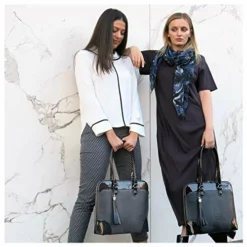 BFB Laptop Totes For Women – 13 Inch Laptop Shoulder Bag – Designer Handmade Handbag - Quality That’s Made To Last – Charcoal Gray -Cole Haan Shop 51ETd9CsrEL