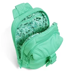 Vera Bradley Utility Sling Backpack, Turquoise Sky-Recycled Cotton -Cole Haan Shop 51EUl3KI6jS