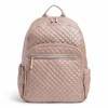 Vera Bradley Women's Signature Cotton Campus Backpack, Rose Quartz, One Size