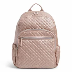 Vera Bradley Women's Signature Cotton Campus Backpack, Rose Quartz, One Size