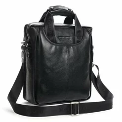 BOSTANTEN Leather Handbag Briefcase Messenger Business Work Bags For Men Black Small -Cole Haan Shop 51FhjK0fz0L