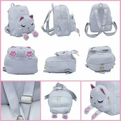 Mini Backpack For Girls Cute Cat Design Fashion Leather Bag Women Casual Fashion(Grey) -Cole Haan Shop 51FiMgCoA1L