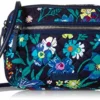 Vera Bradley Iconic RFID Little Crossbody, Signature Cotton, Moonlight Garde
