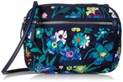 Vera Bradley Iconic RFID Little Crossbody, Signature Cotton, Moonlight Garde