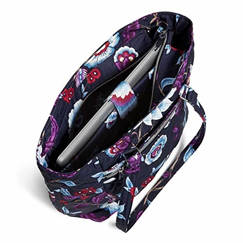 Vera Bradley Performance Twill Work Tote Bag, Mayfair In Bloom 4 Vera Bradley Performance Twill Work Tote Bag, Mayfair In Bloom - Image 4