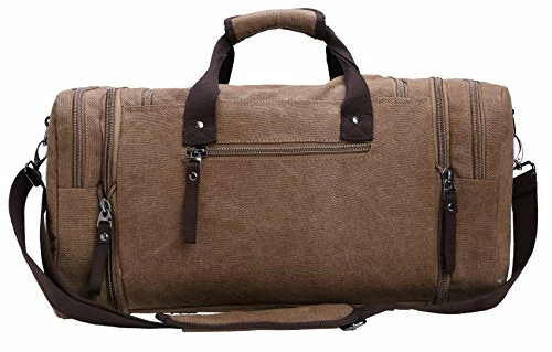 Large Capacity Canvas Unisex Travel Duffel Bag Shoulder Handbag Weekend Bag W/ Strap 3 Large Capacity Canvas Unisex Travel Duffel Bag Shoulder Handbag Weekend Bag W/ Strap - Image 3