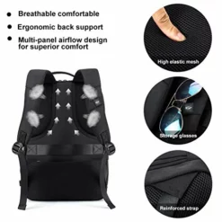 Laptop Backpack Business 15.6 Inch Waterproof Secure Crossbody Laptop Backpack Scratchproof Anti-Theft Laptop Rucksack USB Charging And Water Resistant College Slim Office Men Backpack -Cole Haan Shop 51J50iT3SxL