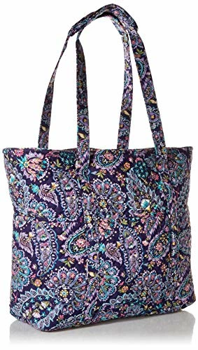 Vera Bradley Cotton Get Carried Away Tote Bag, French Paisley 6 Vera Bradley Cotton Get Carried Away Tote Bag, French Paisley - Image 6
