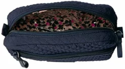 Vera Bradley Microfiber Medium Cosmetic Makeup Organizer Bag, Navy -Cole Haan Shop 51LBOIbzvuL