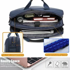 CoolBELL 17.3 Inch Laptop Messenger Bag Multi-Functional Briefcase Multi-Compartment Handbag -Cole Haan Shop 51LIMRzJCxL