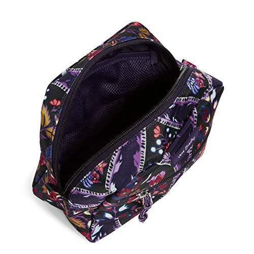 Vera Bradley Women's Lighten Up Medium Cosmetic Makeup Organizer Bag, Foxwood Meadow 2 Vera Bradley Women's Lighten Up Medium Cosmetic Makeup Organizer Bag, Foxwood Meadow - Image 2