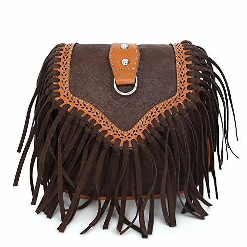 Bibitime Womens Retro Vintage Fringe Tassel Shoulder Bag Handbags Messenger Bag Girl Crossbody 1 Bibitime Womens Retro Vintage Fringe Tassel Shoulder Bag Handbags Messenger Bag Girl Crossbody
