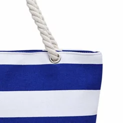 ABage Women's Striped Beach Tote Canvas Travel Handbag Purse Shopper Shoulder Bag, Blue 11 ABage Women's Striped Beach Tote Canvas Travel Handbag Purse Shopper Shoulder Bag, Blue -Cole Haan Shop 51N 2BvQO9JCL