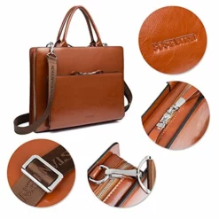 Bostanten Leather Briefcase Shoulder Laptop Business Vintage Slim Bags For Men & Women -Cole Haan Shop 51O7TTlK7qL