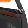 Sandover Derek Alexander Triple Zip Shoulder With Organizer Leather Handbag NEW | Model LGGG - 2570