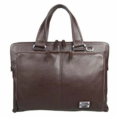 ABage Men's Genuine Leather Business Case Briefcase Portfolio Tote Handbag Coffee 2 ABage Men's Genuine Leather Business Case Briefcase Portfolio Tote Handbag Coffee - Image 2