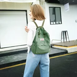 LuckyZ Womens Casual Style Lightweight Canvas Backpack School Bag Travel Daypack Medium Handbag 13 LuckyZ Womens Casual Style Lightweight Canvas Backpack School Bag Travel Daypack Medium Handbag -Cole Haan Shop 51PVReRWijL