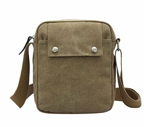 FakeFace Mens Retro Vintage Leisure Outdoor Canvas Messenger Crossbody Everyday Satchel Shoulder 2 FakeFace Mens Retro Vintage Leisure Outdoor Canvas Messenger Crossbody Everyday Satchel Shoulder - Image 2