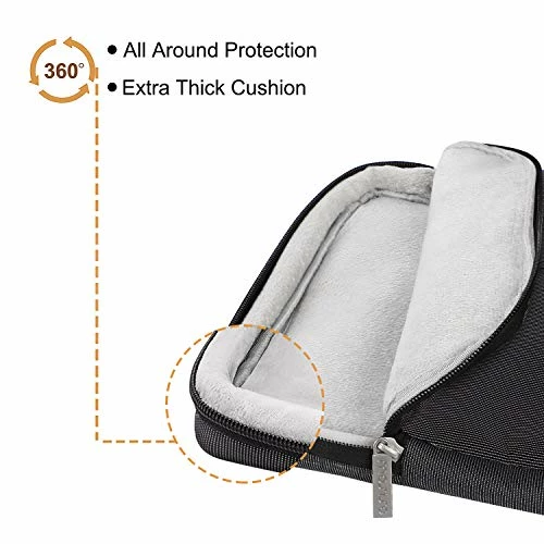 MOSISO Laptop Shoulder Bag Polyester 360° Protective Handbag With Organizer Pockets Compatible 3 MOSISO Laptop Shoulder Bag Polyester 360° Protective Handbag With Organizer Pockets Compatible - Image 3