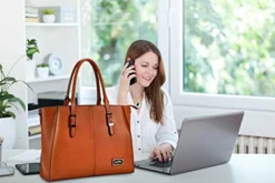 IAITU Laptop Tote Bag,15.6 Inch Crossbody Laptop Bag Casual Work Business Handbag With Smooth -Cole Haan Shop 51R 2JLhwpL