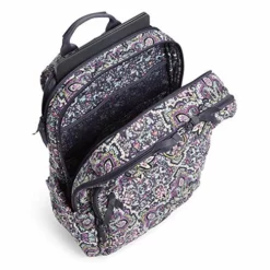 Vera Bradley Women's Signature Cotton XL Campus Backpack, Bonbon Medallion, One Size -Cole Haan Shop 51R27VhjSML