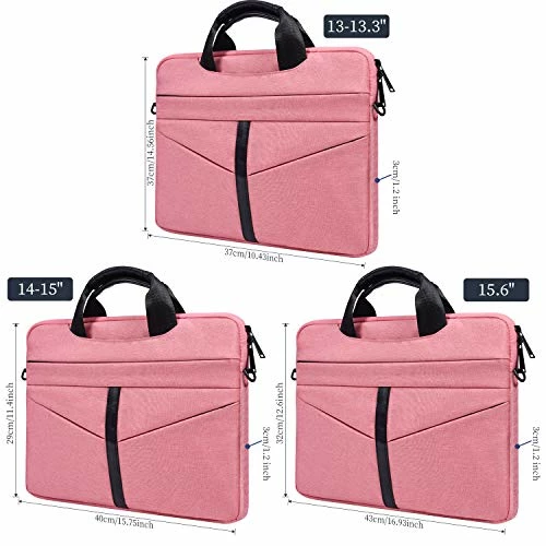 ImComor 15.6 Inch Laptop Sleeve Shoulder Bag Waterproof Briefcase Handbag Case Cover For Acer 6 ImComor 15.6 Inch Laptop Sleeve Shoulder Bag Waterproof Briefcase Handbag Case Cover For Acer - Image 6
