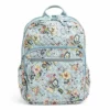 Vera Bradley Cotton XL Campus Backpack, Floating Garden