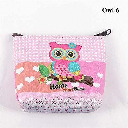 Holder Unicorn Coin Purse Flamingo Mini Wallet Earphone Package Women Handbag (Size - Owl 6) 1 Holder Unicorn Coin Purse Flamingo Mini Wallet Earphone Package Women Handbag (Size - Owl 6)