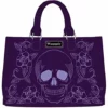 Loungefly Faux Leather Skull And Roses Handbag