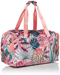 Vera Bradley Women's Recycled Lighten Up Reactive Small Gym Bag Travel, Rain Forest Canopy Coral, One Size -Cole Haan Shop 51SQ6v E8TS