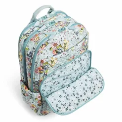 Vera Bradley Cotton XL Campus Backpack, Floating Garden -Cole Haan Shop 51SzFiDpxLL