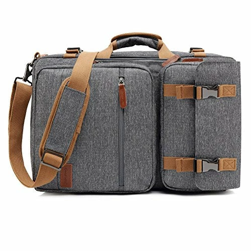 CoolBELL Convertible Briefcase Backpack Messenger Bag Shoulder Bag Laptop Case Business Briefcase Travel Rucksack Multi-Functional Handbag Fits 17.3 Inch Laptop For Men/Women (Grey) 1 CoolBELL Convertible Briefcase Backpack Messenger Bag Shoulder Bag Laptop Case Business Briefcase Travel Rucksack Multi-Functional Handbag Fits 17.3 Inch Laptop For Men/Women (Grey)
