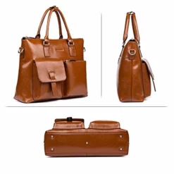 Bostanten Leather Briefcase Laptop Business Vintage Slim Messenger Bags For Men & Women Brown 10 Bostanten Leather Briefcase Laptop Business Vintage Slim Messenger Bags For Men & Women Brown -Cole Haan Shop 51URunGMT5L