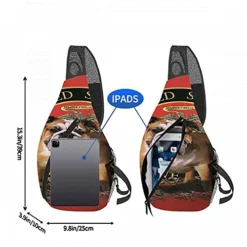 WONDERTIFY Bulldog Travel Hiking Chest Bag Daypack United States Semper Fidelis Crossbody Sling Backpack Casual Shoulder Rucksack Red 9.8X15.3X3.9In -Cole Haan Shop 51Uc1Mkv5 S