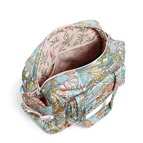 Vera Bradley Women's Utility Travel Bag, Rain Forest Canopy-Recycled Cotton, One Size 4 Vera Bradley Women's Utility Travel Bag, Rain Forest Canopy-Recycled Cotton, One Size - Image 4