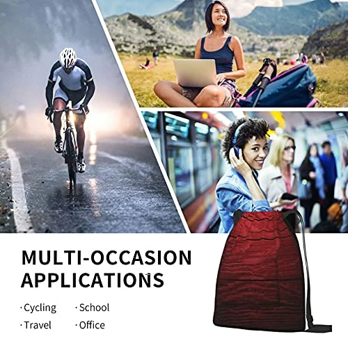 Drawstring Sports Backpack,Maroon,Wooden Planks Timber Board Ancient Tre,Travel Strap Pack Rucksack Shoulder Bags Gym Sackpack Casual Running Daypack For Men Women Teens 13.7"X17" 2 Drawstring Sports Backpack,Maroon,Wooden Planks Timber Board Ancient Tre,Travel Strap Pack Rucksack Shoulder Bags Gym Sackpack Casual Running Daypack For Men Women Teens 13.7"X17" - Image 2