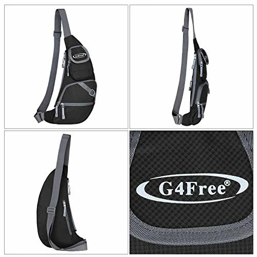 G4Free Black Sling Bag Chest Crossbody Bag Lightweight Sling Backpack One Strap Shoulder Backpack 2 G4Free Black Sling Bag Chest Crossbody Bag Lightweight Sling Backpack One Strap Shoulder Backpack - Image 2