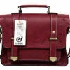 EOSUSI Women's Faux Leather Briefcases Messenger Bag Ladies Handbags, Red