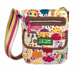 Lily Bloom Crossbody Bag, Eco Friendly, Spring Showers