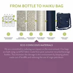 Haiku Women's To Go Convertible Messenger Crossbody Handbag, Black Juniper -Cole Haan Shop 51Z 2BsneWBLL