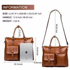 Bostanten Leather Briefcase Laptop Business Vintage Slim Messenger Bags For Men & Women Brown 14 Bostanten Leather Briefcase Laptop Business Vintage Slim Messenger Bags For Men & Women Brown -Cole Haan Shop 51 2B8kC3sZ4L