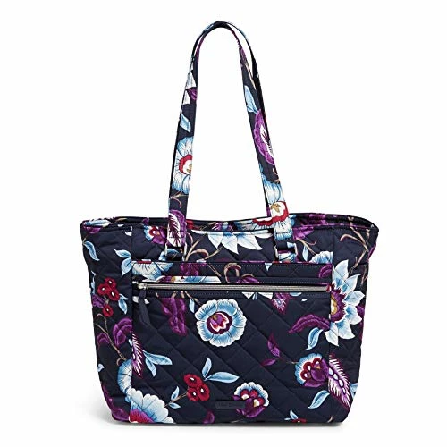 Vera Bradley Performance Twill Work Tote Bag, Mayfair In Bloom 1 Vera Bradley Performance Twill Work Tote Bag, Mayfair In Bloom