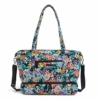 Vera Bradley Signature Cotton Deluxe Tote Travel Bag, Happy Blooms