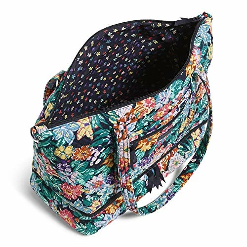 Vera Bradley Signature Cotton Deluxe Tote Travel Bag, Happy Blooms 6 Vera Bradley Signature Cotton Deluxe Tote Travel Bag, Happy Blooms - Image 6