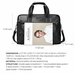 BOSTANTEN Leather Briefcase Messenger Business Bags 17" Laptop Handbag For Men -Cole Haan Shop 51czoFlBPVL