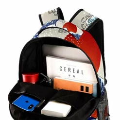 LORVIES Ancient Japanese Wave Illustration Boys Girls Backpacks Camping Daypack School Shoulder Bags 9 LORVIES Ancient Japanese Wave Illustration Boys Girls Backpacks Camping Daypack School Shoulder Bags -Cole Haan Shop 51etb A4OrL